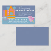 Carte De Visite Bounce House Logo Location de soirées Cotton Candy (Devant / Derrière)