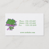 Carte De Visite Bouquet amusant de Broccoli Lover (Dos)
