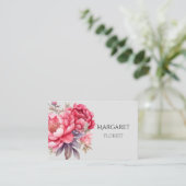 Carte De Visite bouquet d'aquarelle (Debout devant)