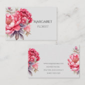 Carte De Visite bouquet d'aquarelle (Devant / Derrière)
