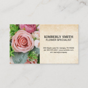 Carte De Visite Bouquet de belles fleurs
