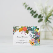 Carte De Visite Bouquet de fleurs (Debout devant)