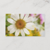 Carte De Visite Bouquet de fleurs - Basilique blanche (Dos)