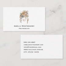 Bouquet de fleurs Boho et Dreamcatcher