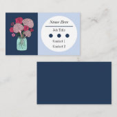 Carte De Visite Bouquet de fleurs cérébrales (Devant / Derrière)