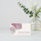 Carte De Visite Bouquet de fleurs de fleuriste (Debout devant)