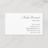 Carte De Visite Bouquet de fleurs d'été Whimsical Boho (Dos)