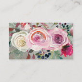 Carte De Visite Bouquet de fleurs fleuriste (Dos)