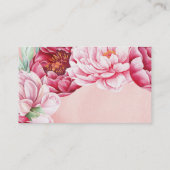 Carte De Visite Bouquet de fleurs fleuriste (Dos)