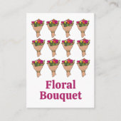 Carte De Visite Bouquet De Fleurs Fleuriste (Devant)