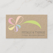 Carte De Visite Bouquet de fleurs fleuristes (Devant)