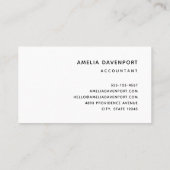 Carte De Visite Bouquet de fleurs gris-jaune orange (Dos)