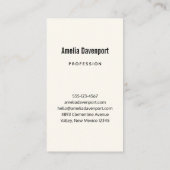 Carte De Visite Bouquet de fleurs rose et bleu élégant (Dos)