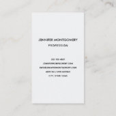 Carte De Visite Bouquet de fleurs rouge gris et crème Boho (Dos)