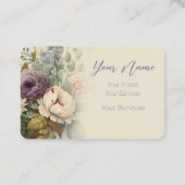 Carte De Visite Bouquet de Floral (Dos)