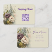 Carte De Visite Bouquet de Floral (Devant / Derrière)