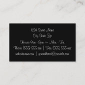 Carte De Visite "Bouquet de la rose Crimson" (Dos)