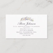 Carte De Visite Bouquet de lavande délicat (Dos)