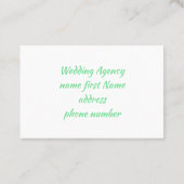 Carte De Visite Bouquet de lys de fleurs de printemps de la vallée (Dos)