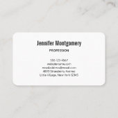 Carte De Visite Bouquet de tournesol jaune en aquarelle (Dos)