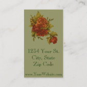 Carte De Visite Bouquet des fleurs (Dos)