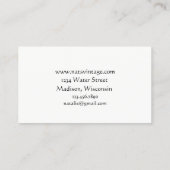 Carte De Visite Bouquet Fleur de l'arrosage du jardin (Dos)