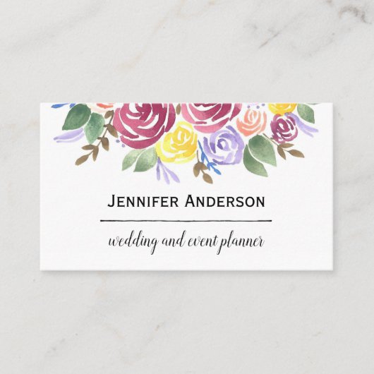 Carte De Visite Bouquet floral (Devant)