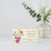 Carte De Visite Bouquet floral anglais (Debout devant)