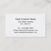 Carte De Visite Bouquet floral aquarelle (Dos)