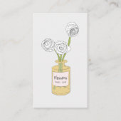 Carte De Visite Bouquet Floral Cute Boho (Devant)