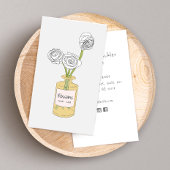 Carte De Visite Bouquet Floral Cute Boho