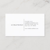 Carte De Visite Bouquet floral délicat Beauté et style (Dos)