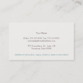 Carte De Visite Bouquet floral Pastel Fleurs Whimsical (Dos)