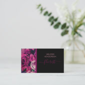 Carte De Visite Bouquet floral romantique  (Debout devant)