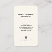 Carte De Visite Bouquet floral rose, orange et blanc (Dos)