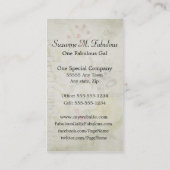 Carte De Visite Bouquet jaune rouge blanc de fleur (Dos)