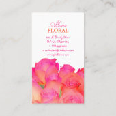 Carte De Visite Bouquet nuptial PixDezines, fleuristes/do-it-yours (Dos)