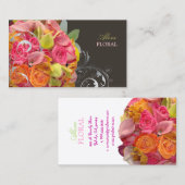 Carte De Visite Bouquet nuptiale PixDezines, fleuristes/do-it-your (Devant / Derrière)