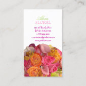 Carte De Visite Bouquet nuptiale PixDezines, fleuristes/do-it-your (Dos)