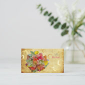 Carte De Visite Bouquet nuptiale PixDezines, fleuristes/vintages (Debout devant)