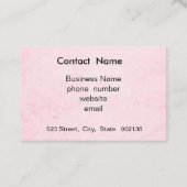 Carte De Visite Bouquet of red roses (Dos)