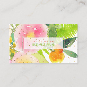 Carte De Visite Bouquet PixDezines Floral Aquarelle/Printemps