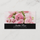 Carte De Visite Bouquet rose wedding planner (Devant)