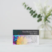 Carte De Visite Bouquet vibrant de gerbera daisies (Debout devant)