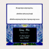 Carte De Visite Bouquets Blue Purple Hydrangeas (Extérieur déplié)