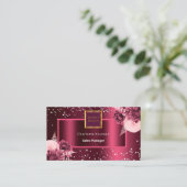 Carte De Visite Bouquets de Bourgogne logo photo code QR (Debout devant)