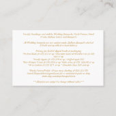 Carte De Visite Bouquets Eloquent Deva - Commande personnalisée (Dos)