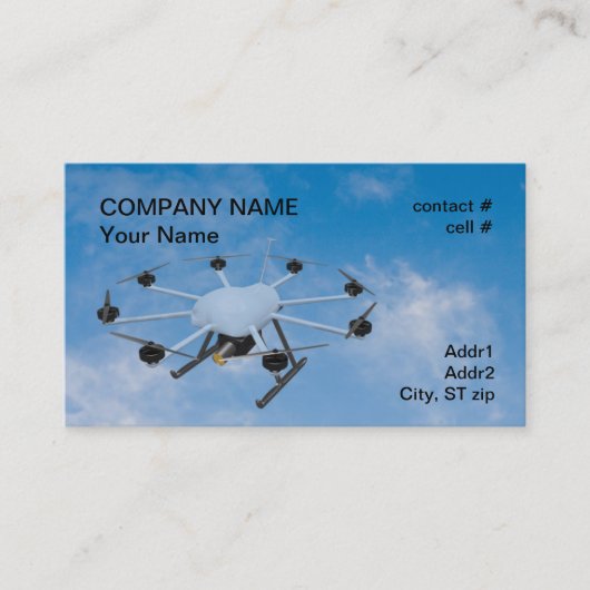 Carte De Visite bourdon de surveillance de multirotor (Devant)