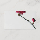 Carte De Visite Bourgeonnement de la conception florale alors de (Dos)