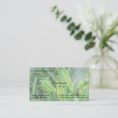 Carte De Visite bourgeons de lys frais printaniers (Debout devant)